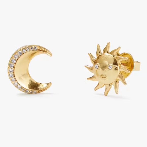 $68 Kate Spade Like Magic Sun And Moon Studs - Picture 8 of 8